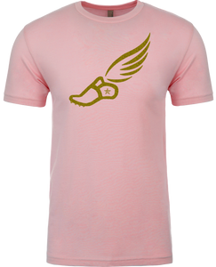 TRACKSTAR by Noey Desert Pink Track Spike Gold Logo