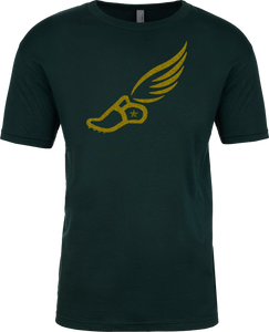 TRACKSTAR by Noey Forest Green Track Spike Gold Logo