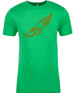 TRACKSTAR by Noey Kelly Green Track Spike Gold Logo